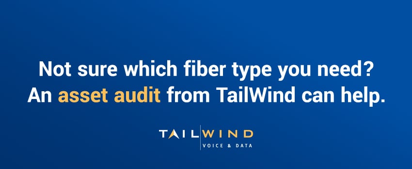 Not sure which fiber type you need? An asset audit from TailWind can help.