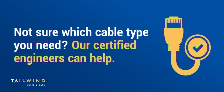Not sure which cable type you need? Our certified engineers can help.