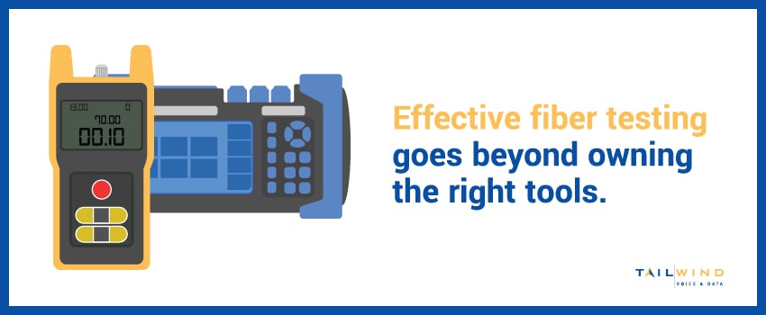 Effective fiber testing goes beyond owning the right tools.