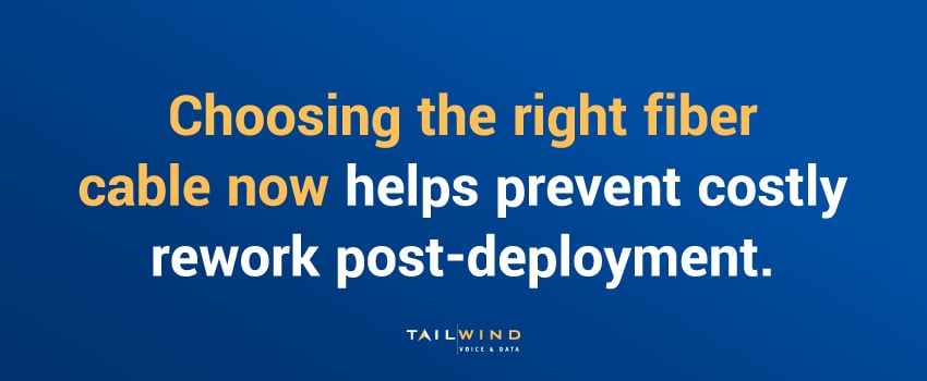 Choosing the right fiber cable now helps prevent costly rework post-deployment.